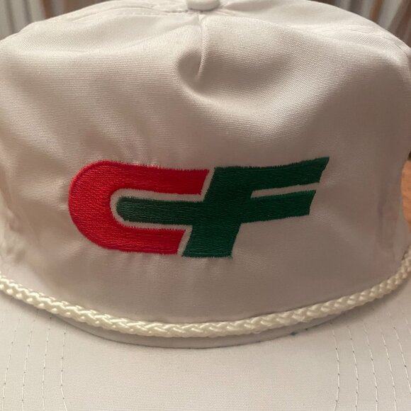 Men's Vintage CF Consolidated Freight White Adjustable Strap Rope Baseball Hat - Picture 3 of 11